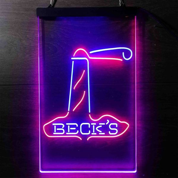 Beck's Lighthouse Dual LED Neon Light Sign